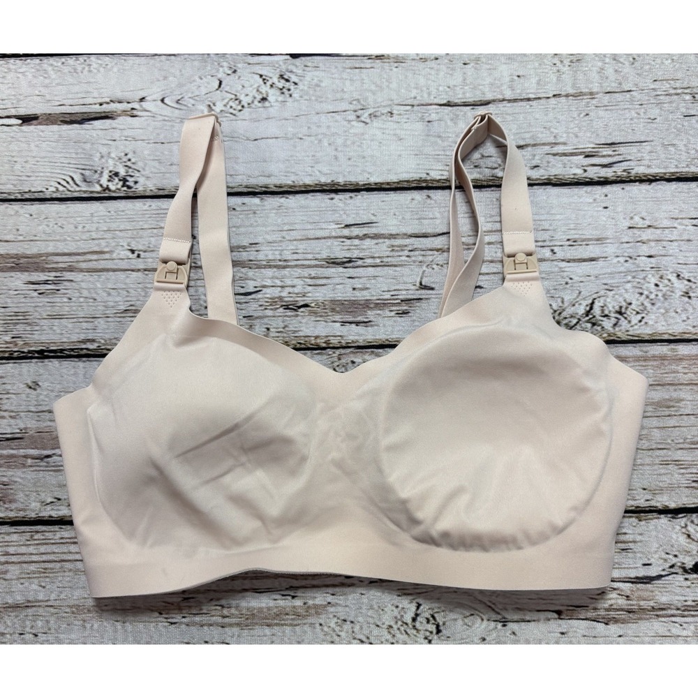 Kindred Bravely Seamless Small Busty Pink Wireless Back Closure Nursing Bra